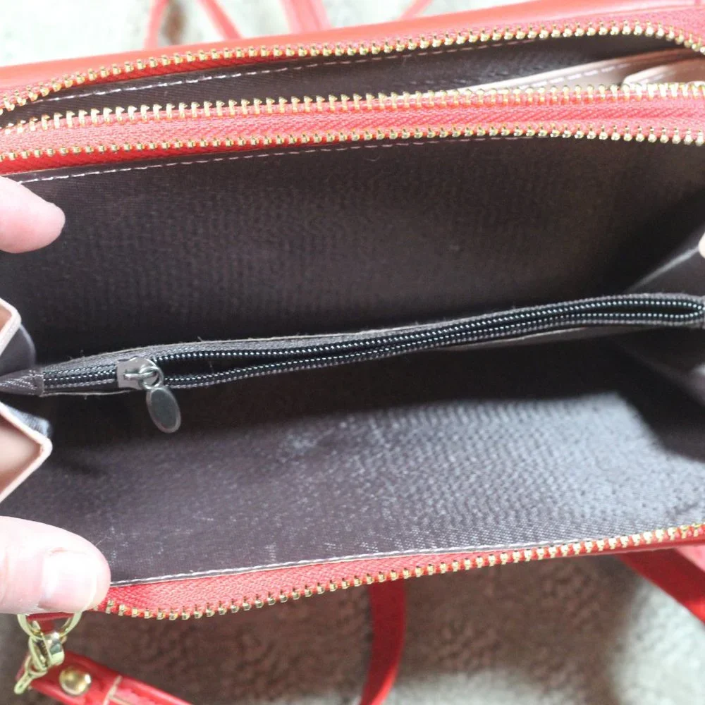 NWOT Baellerry Show You Red Crossbody Wallet